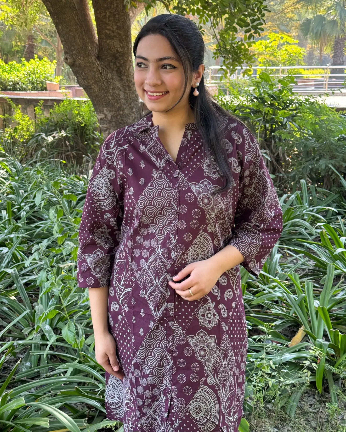 Plus Size Long Kurta Coord