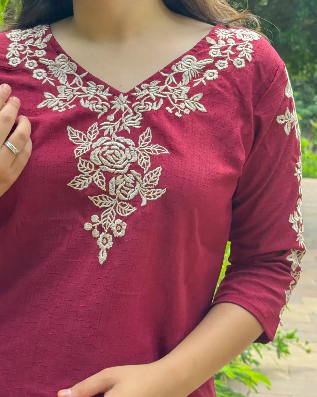 Maroon Red Coord Set