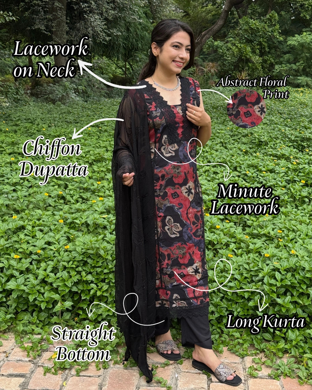 Black Lacework Suit
