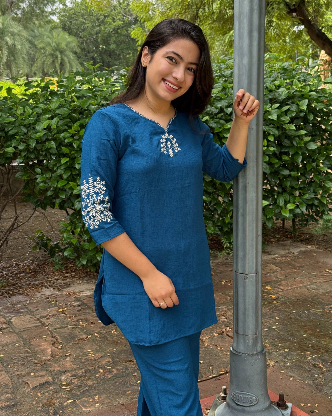 Bright blue Coord set