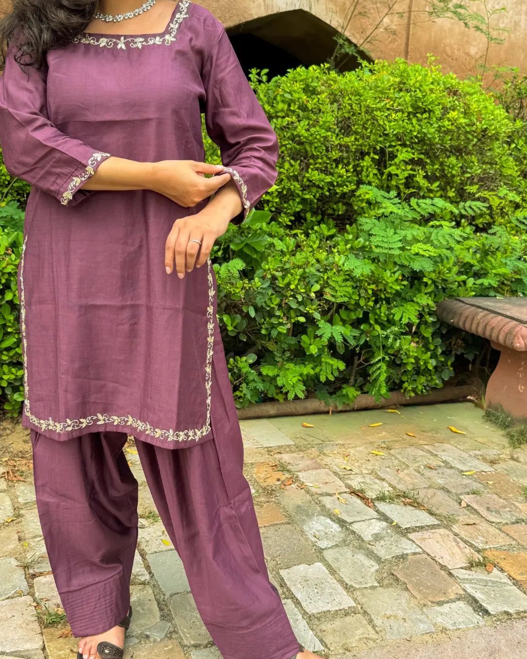 Farshi Salwar Coord (Onion)