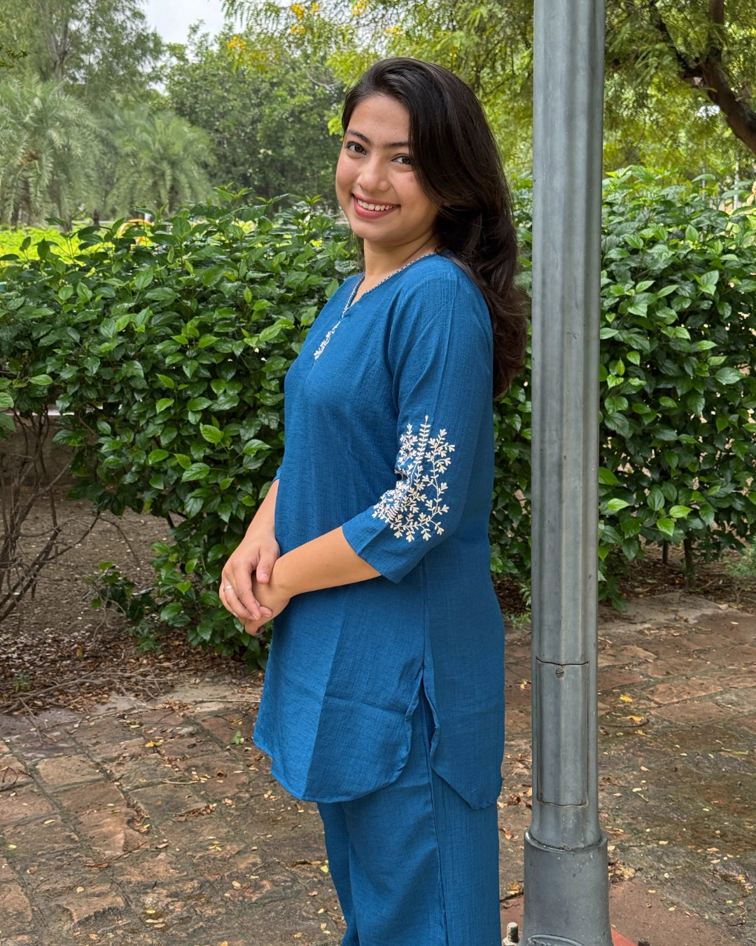 Bright blue Coord set