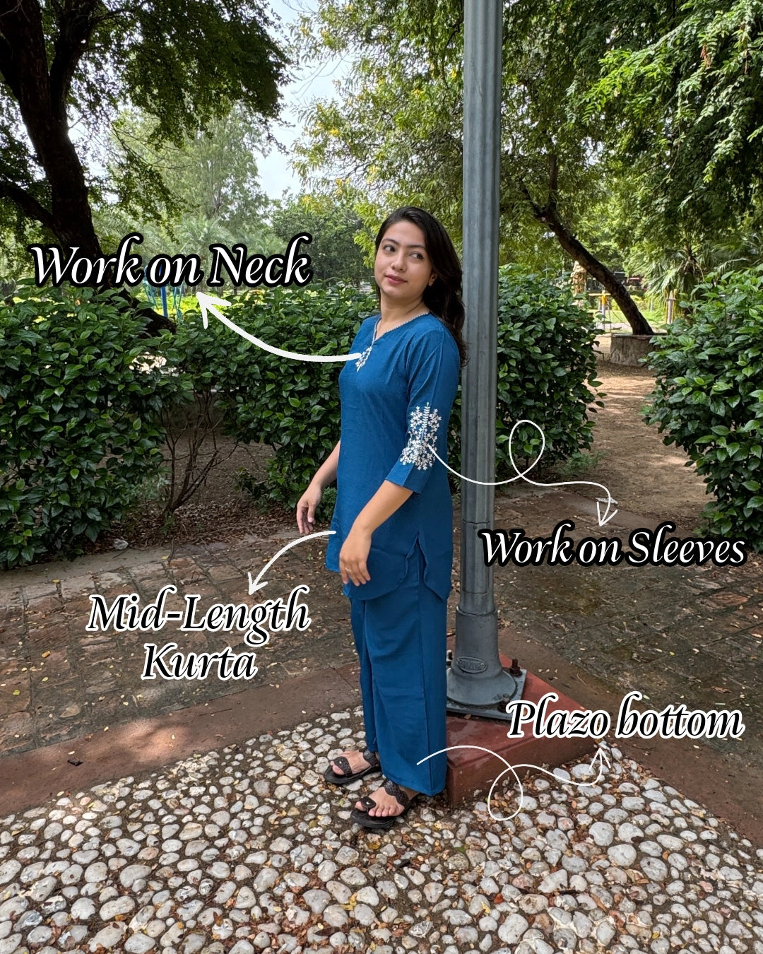 Bright blue Coord set
