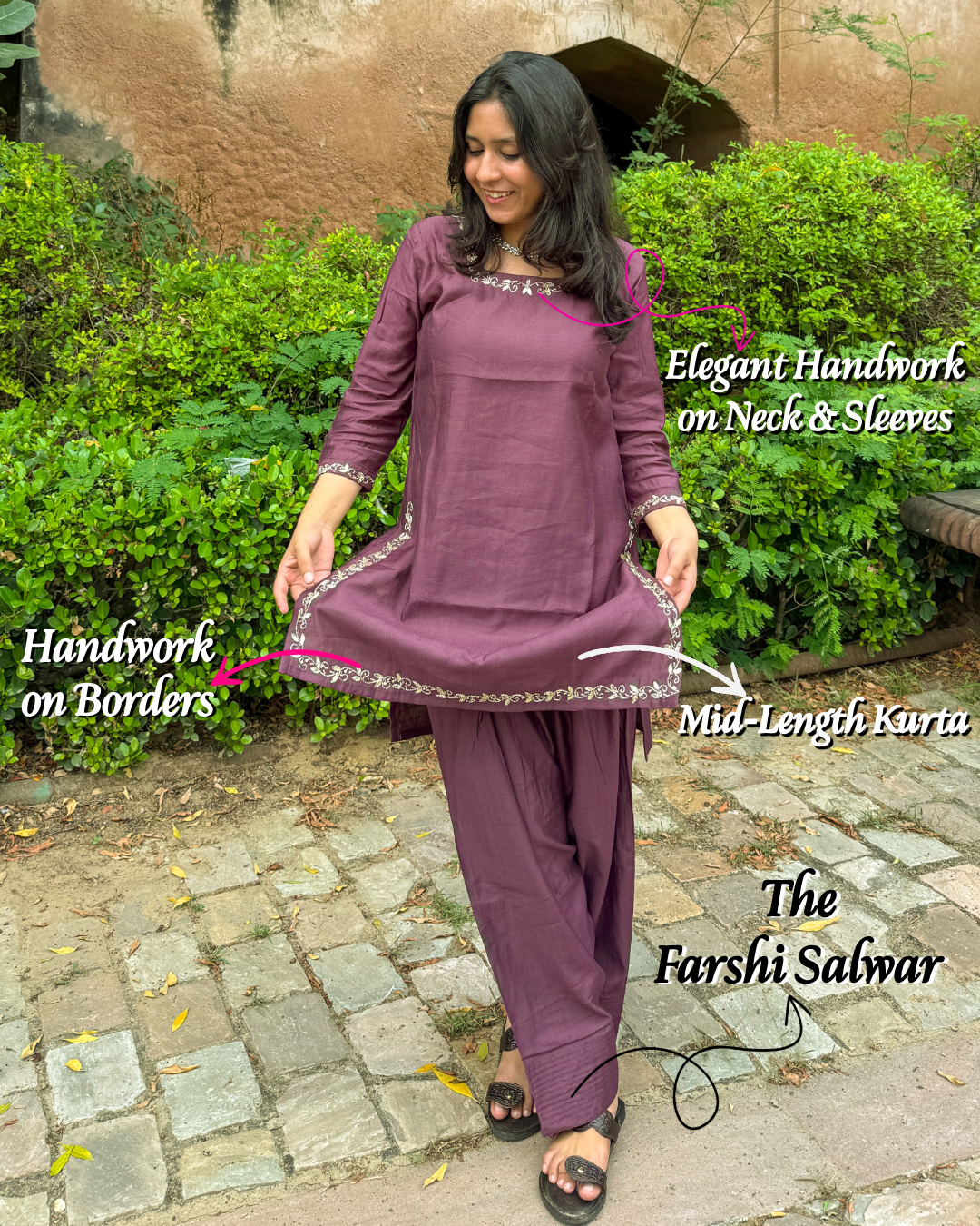Farshi Salwar Coord (Onion)