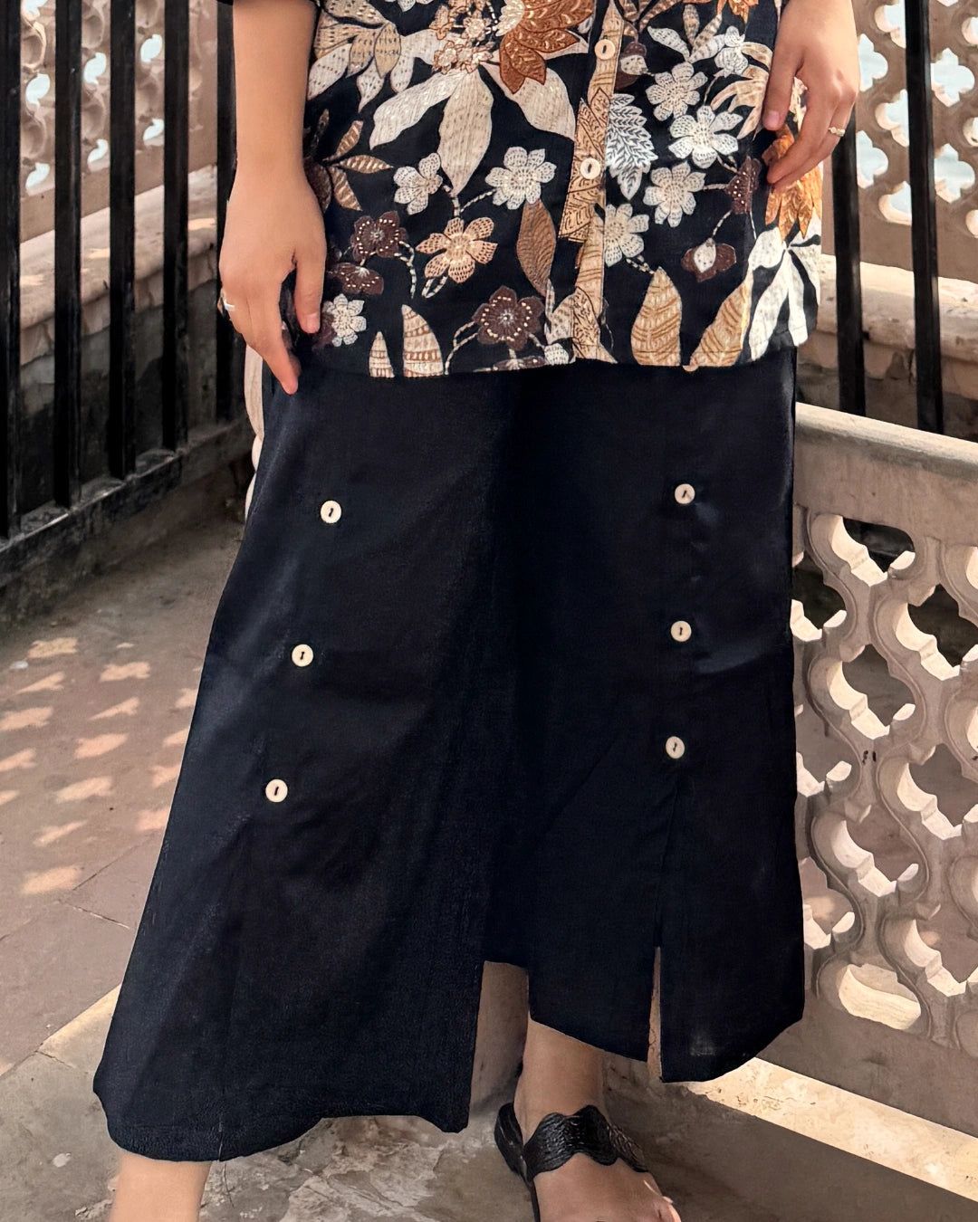 Black Shirt Coord-Set
