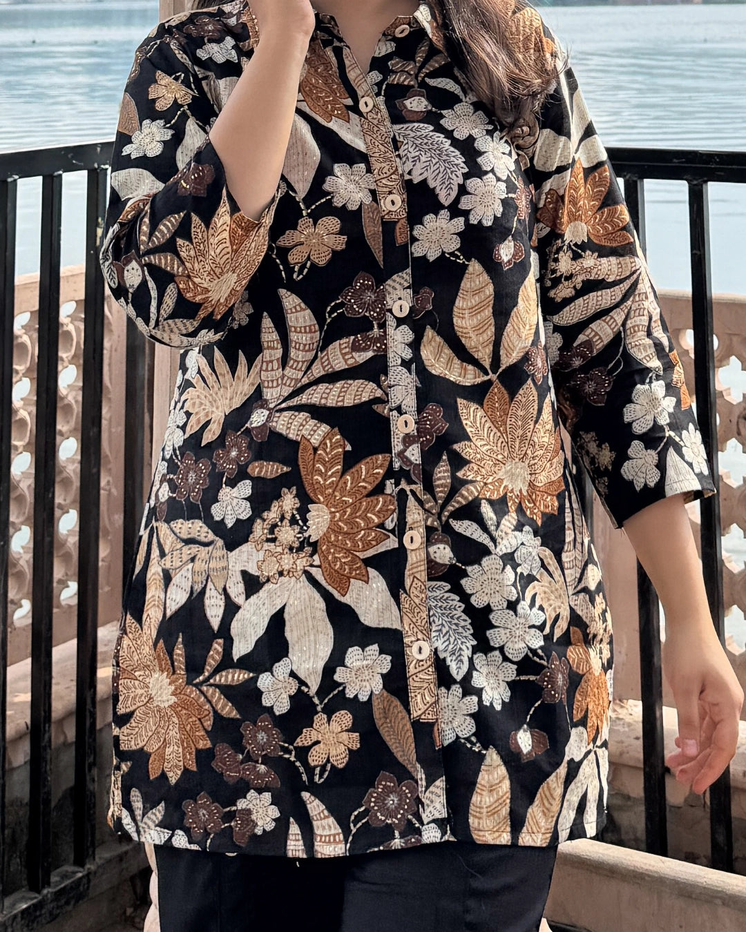 Black Shirt Coord-Set
