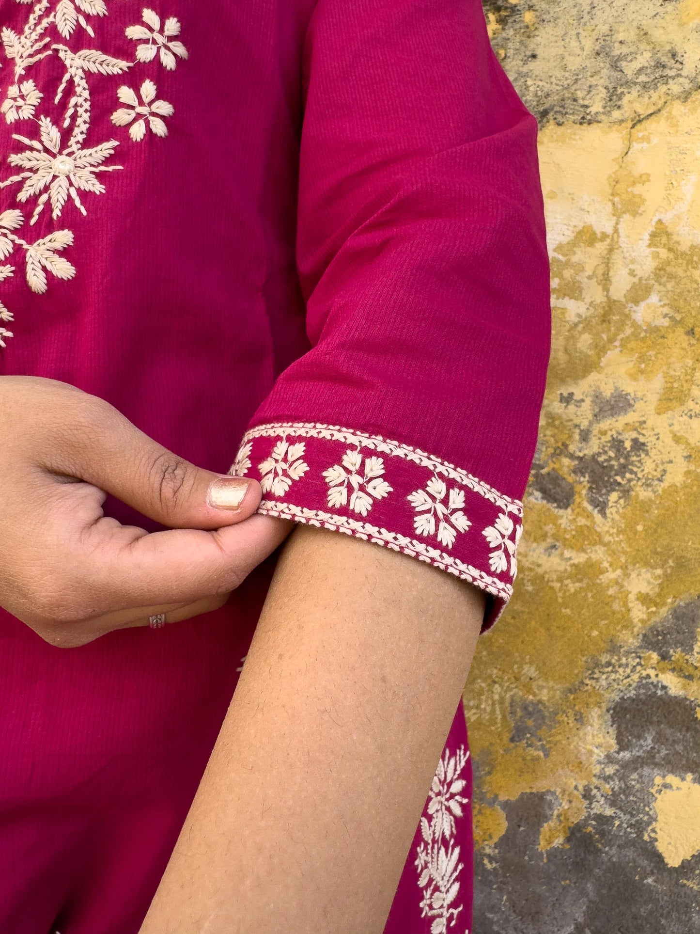 Roslic™Lucknowi Work Pink Suit