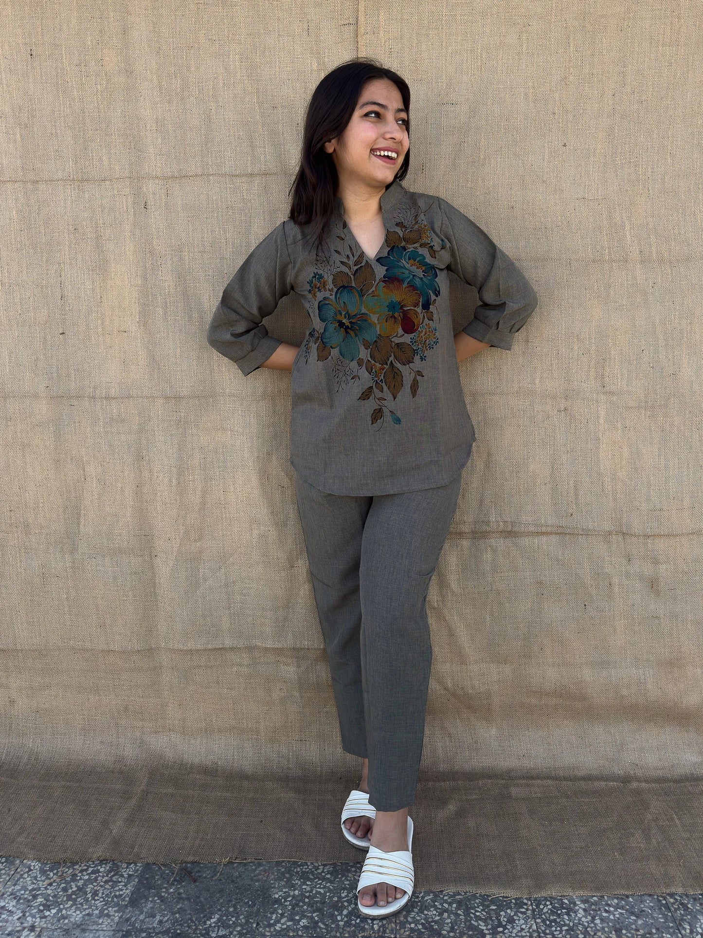 Roslic™Cotton Floral Print Coord Set