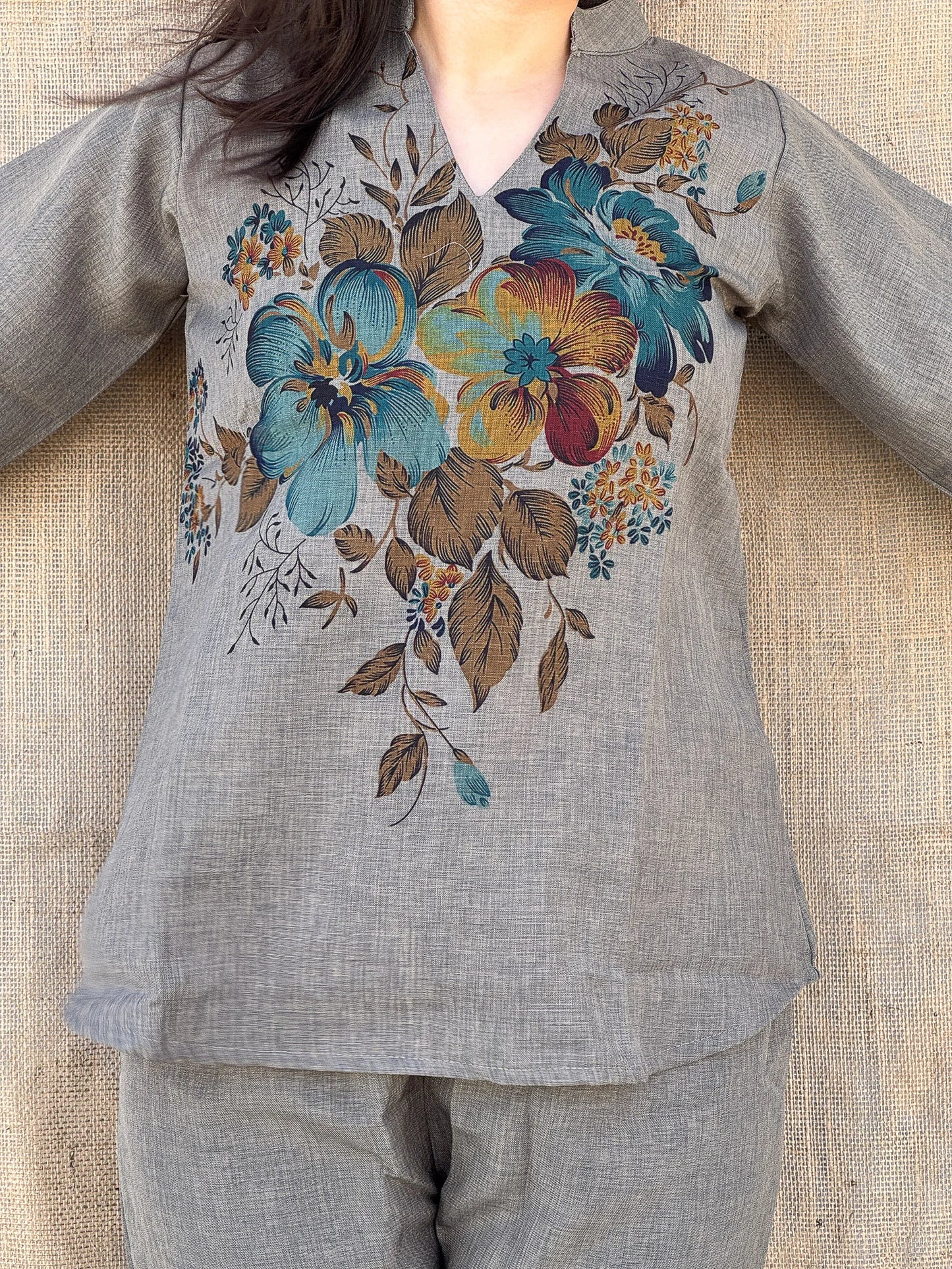 Roslic™Cotton Floral Print Coord Set