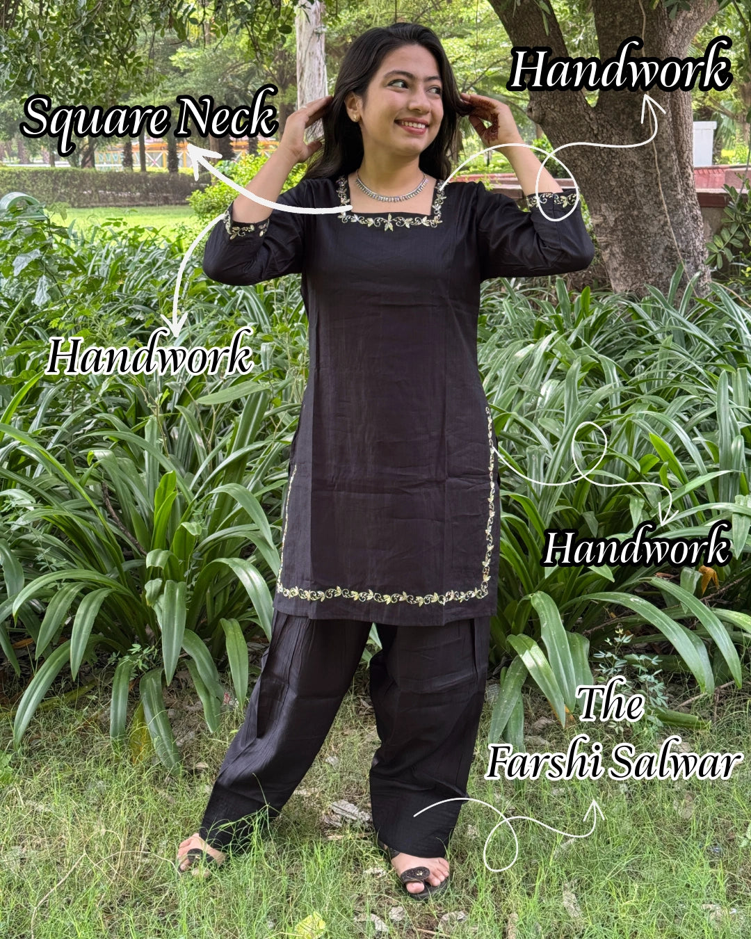Black Farshi Coord-Set