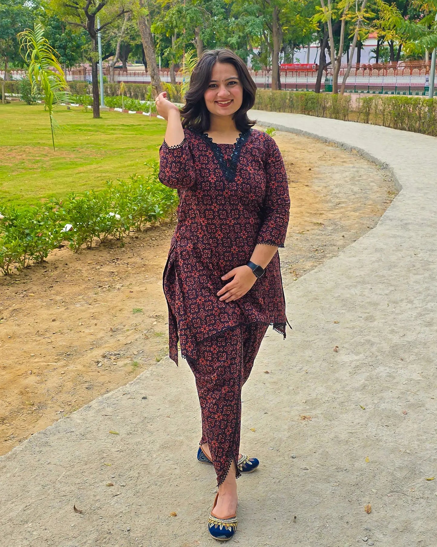 Tulip Pant Coord with seacut kurta