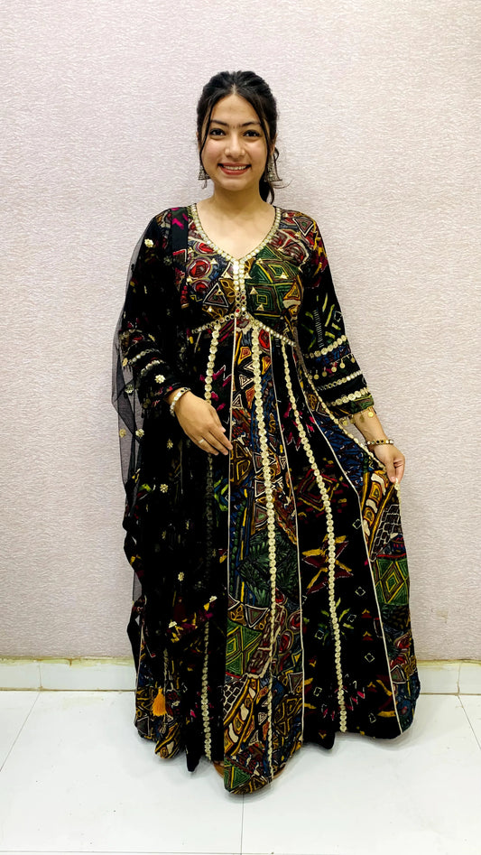 Multicolour Ethnic Dress