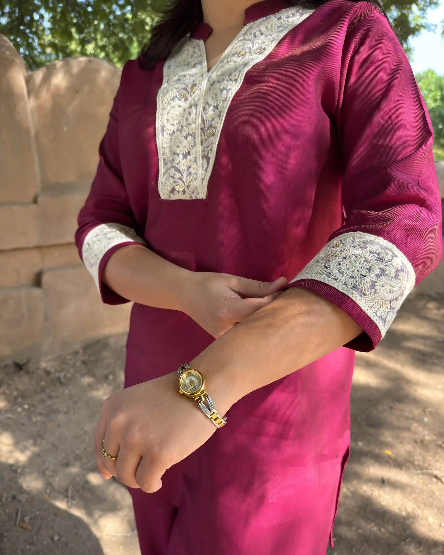 Lacework Palazzo Coord Set (Falsa)