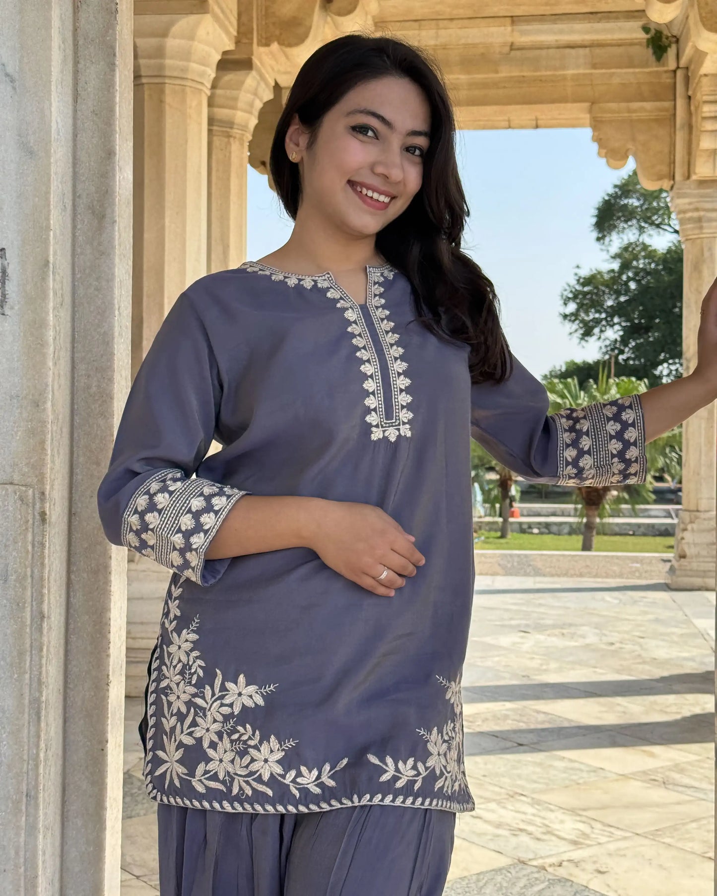 Lavender Farshi Salwar Coord