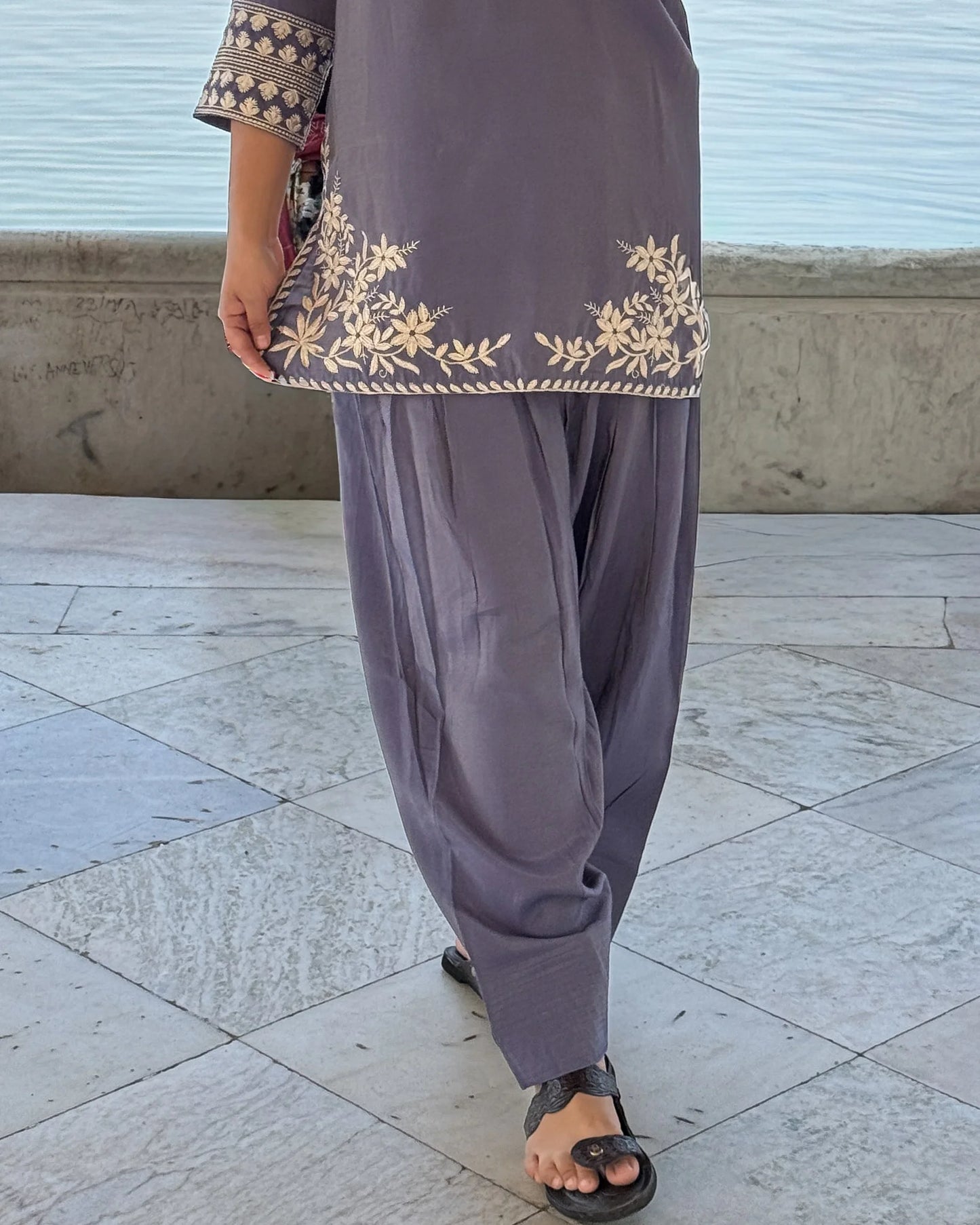 Lavender Farshi Salwar Coord
