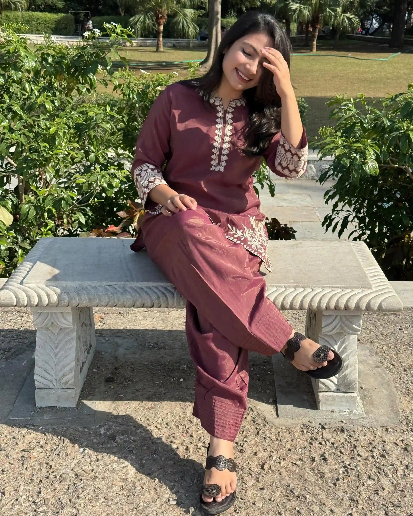 Onion Farshi Salwar Coord