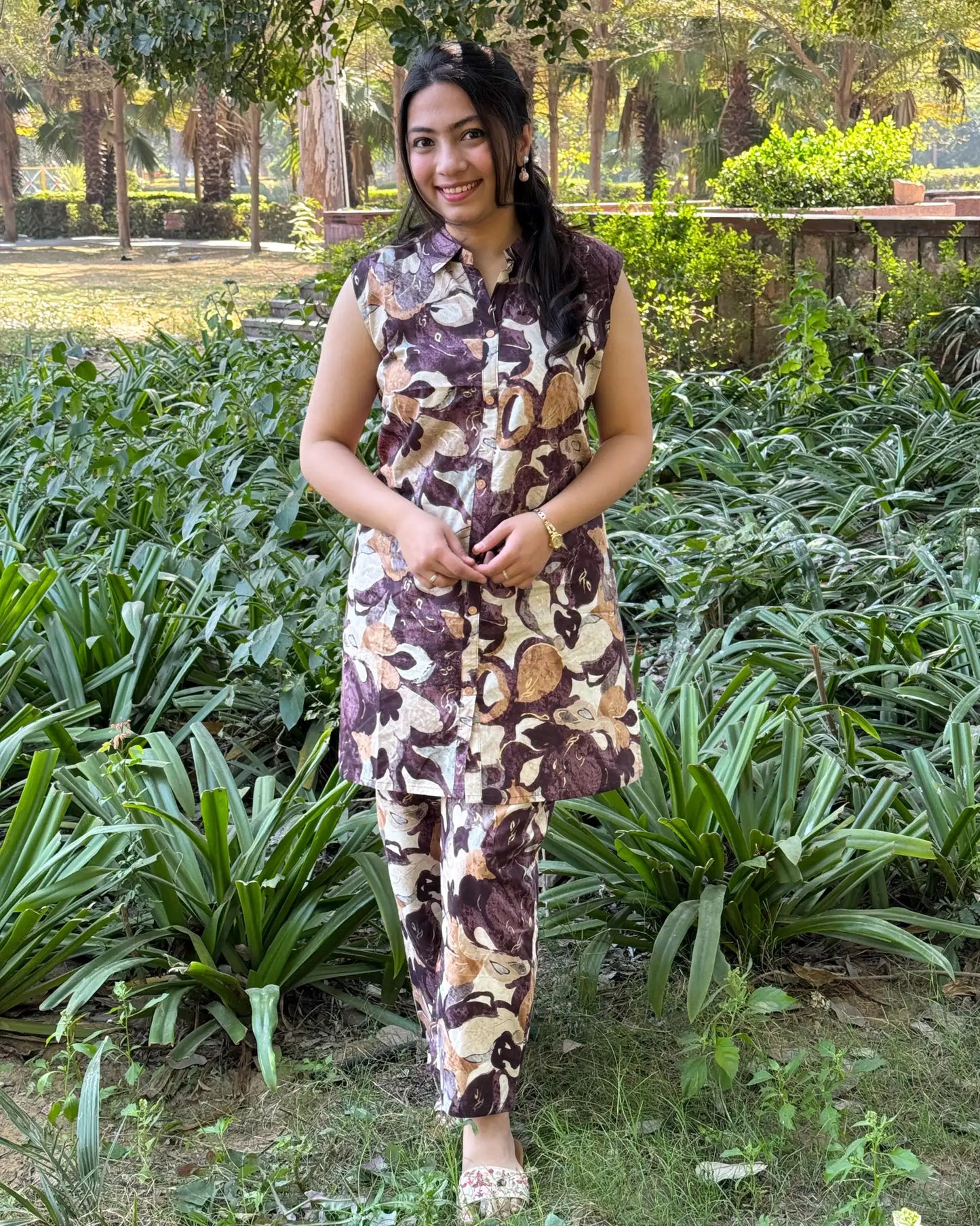 Plus Size Printed coord-set