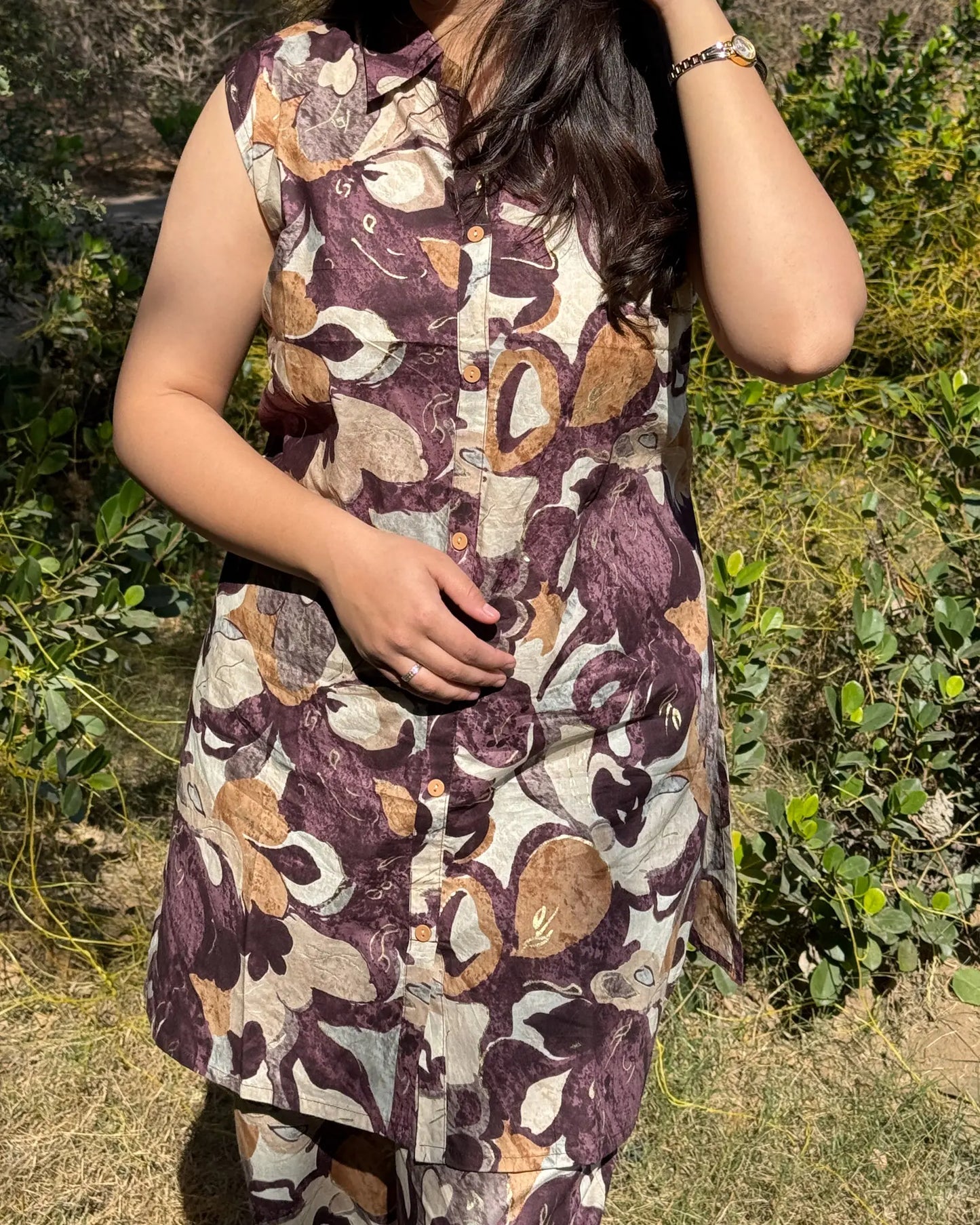 Plus Size Printed coord-set