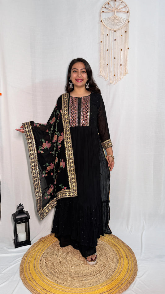 Black Ethnic Wear Set