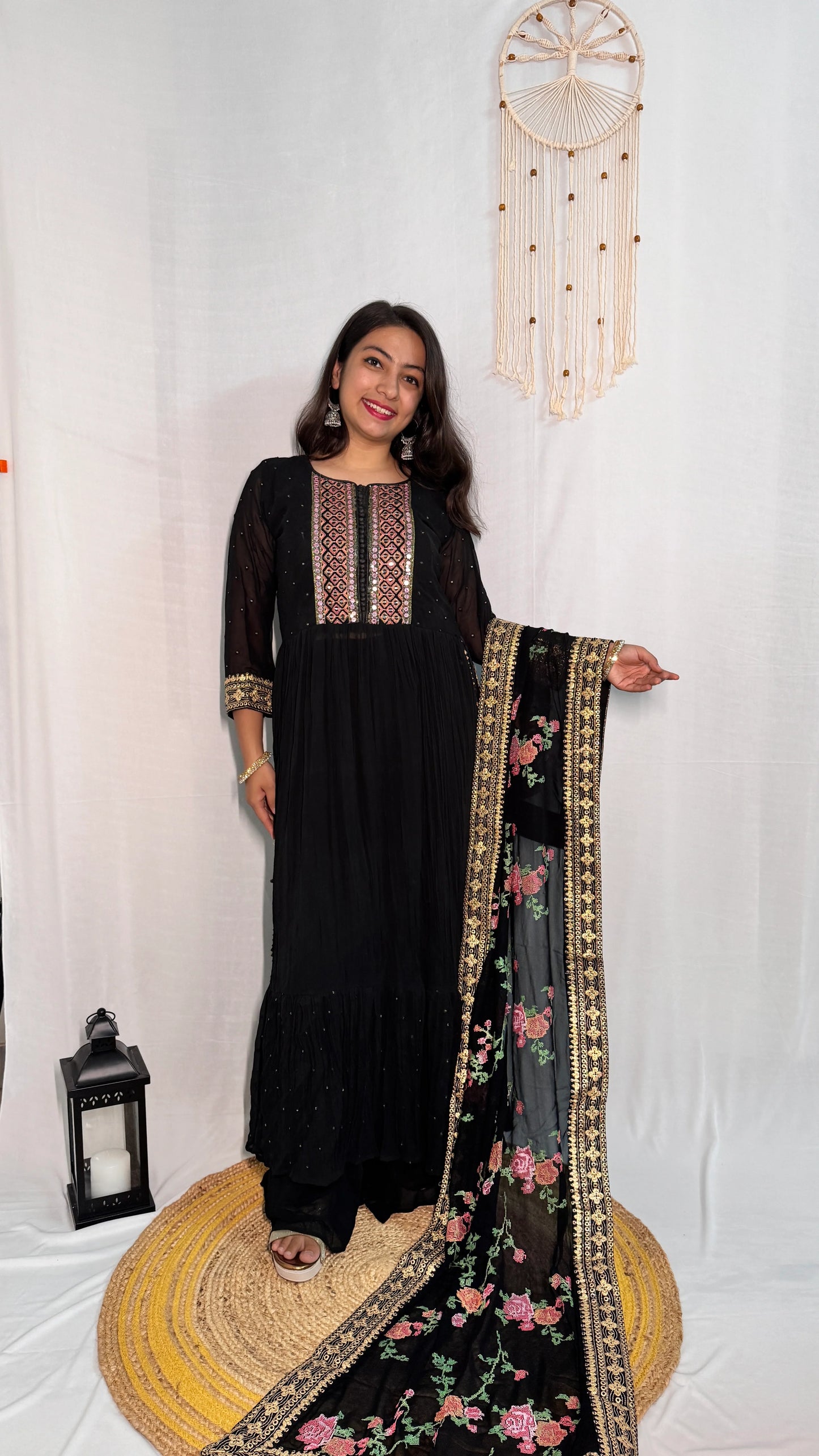 Black Ethnic Wear Set