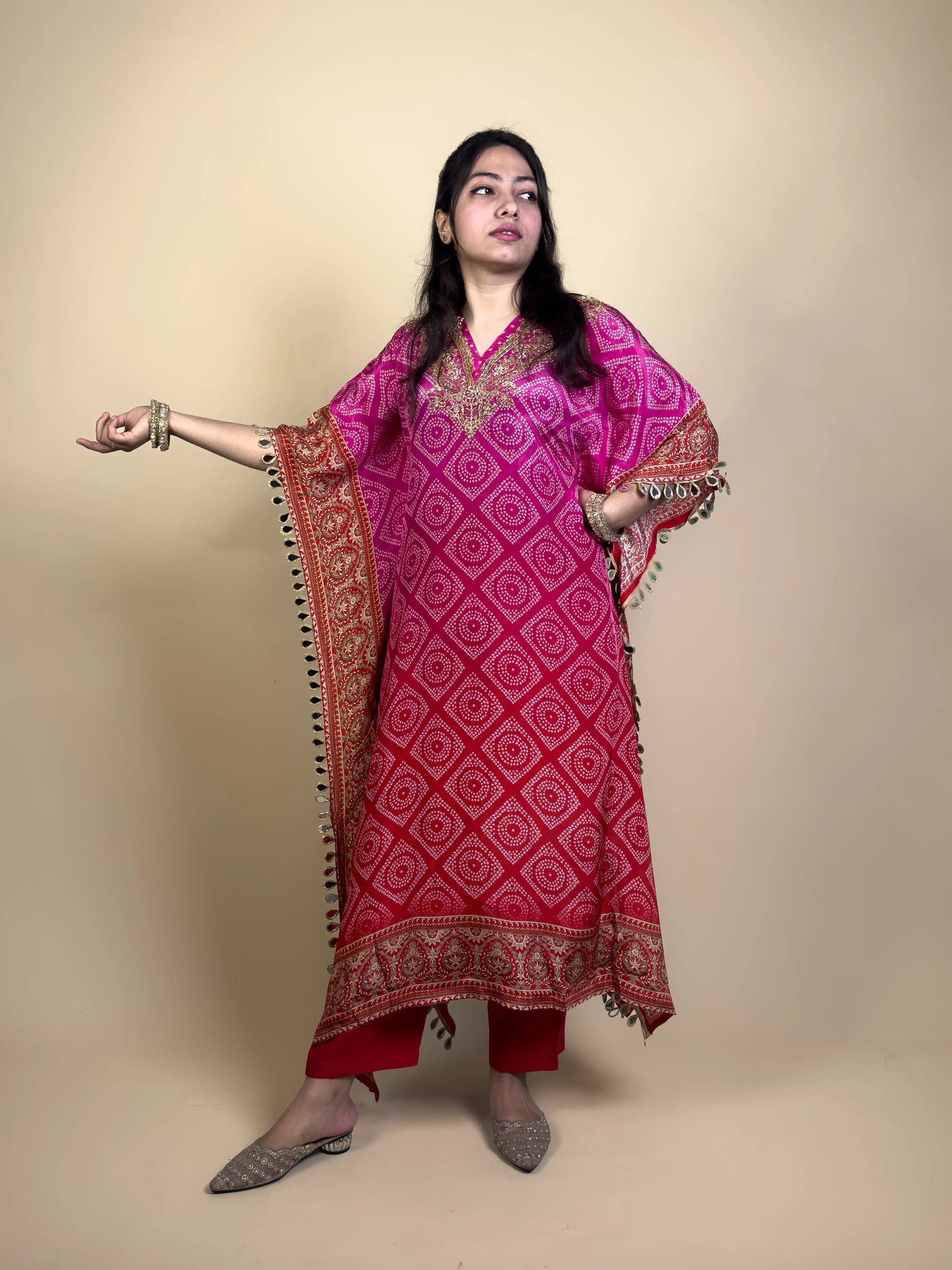 Bandhej Kaftan