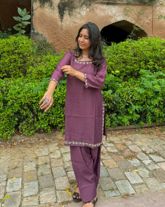 Farshi Salwar Coord (Onion)
